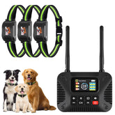 KJEFYPETZN wireless fence front view shows precise boundary control for outdoor play.