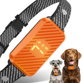 KJKZO bark collar overview showing smart dual-sensor system and multi-mode options.
