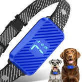 KJKZO bark collar front view highlights compact design for daily use.