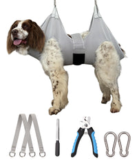 Kkiimatt dog grooming hammock with thick neck support for gentle hoisting
