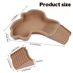 KKONHII turtle water bowl with feeding dish provides a spacious, easy-to-clean hydration station.
