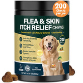 KLOMKMCL dog flea and tick chews in bottle for easy prevention and care