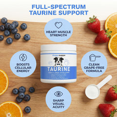 KLUNIZ Doggy Supps Taurine Powder immune-support focus helps maintain vitality.