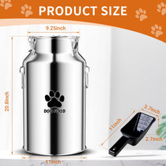 Kluronyo stainless steel storage container with sealed lid promotes freshness and moisture resistance