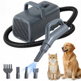 KMFurnila dog hair dryer front view with powerful airflow for fast grooming