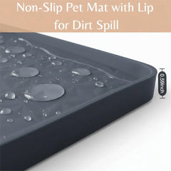 Kmiyivi cat mat non-slip waterproof backing provides secure stability.