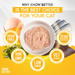 Know Better premix pouch ready to mix into homemade cat food.