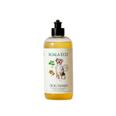 Koala Eco Dog Cleaner bottle pour showing easy, gentle wash for muddy paws.