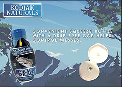 Kodiak Naturals salmon oil on a dog's coat for a healthy shine