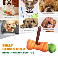 Kogven easy-grip handle assists quick setup and safe removal after chewing.