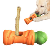 Kogven bully stick holder with secure-lock keeps chews safe during play.