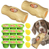 kogven indestructible chew toy shows durable nylon with coffee wood texture for powerful chewers