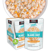 Koha Bland Diet dog food can serving, ready to support gentle digestion