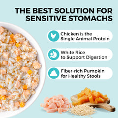 KOHA Bland Diet offers single-protein chicken for sensitive stomachs.