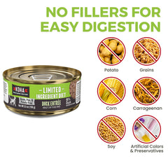 KOHA duck pate cranberries supporting urinary tract health visuals.