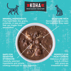 KOHA Poké Bowl Tuna & Pumpkin image highlights tuna with pumpkin in gravy for hydration-friendly meals