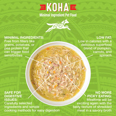 KOHA Pure Shreds closeup of chunky shredded meat texture