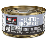 KOHA rabbit pate cat food 3oz pack 24, convenient multi-pack for easy feeding.