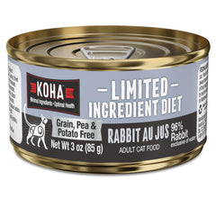 KOHA rabbit pate cat food 3oz pack 24, convenient multi-pack for easy feeding.