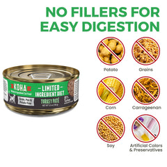 KOHA turkey pate pumpkin digestive support: pumpkin aids digestion