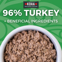 KOHA turkey pate texture closeup: smooth pate texture cats love