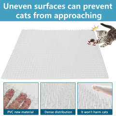 KOKMEYA 13x16 inch mat guards plants from curious cats.