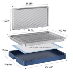 Kola Panda mesh grate removable for simple cleaning and thorough drying after use.