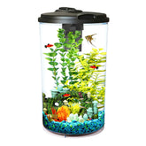 Koller AquView 360 aquarium with seven-color LED lighting for vibrant viewing
