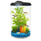 Koller Products 360 aquarium with LED color selections enhances viewing with vibrant lighting