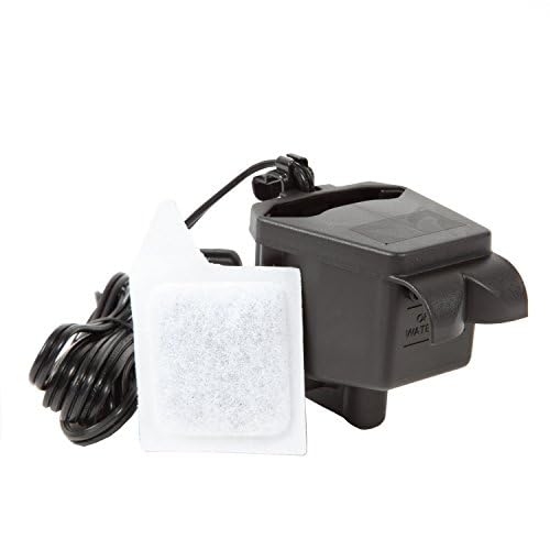 Koller Products internal power filter installed in a small tropical tank for clear water.
