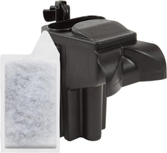 Koller Products internal power filter mounted inside a 4–10 gallon tropical fish tank for clear water.