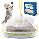 KONE cat litter box liner with durable drawstring for leak-free disposal.