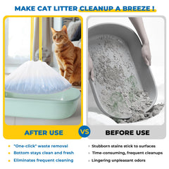 KONE drawstring litter bag prevents leaks during disposal.