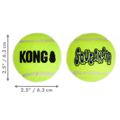 KONG Air SqueakAir ball durable construction; withstands repeated games of fetch.