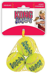 KONG Air Squeakers Tennis Ball X-Small, 1.5-inch diameter, durable 4-pack dog toy