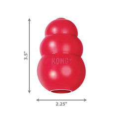 KONG Classic Medium Dog Toy red, USA-made, durable rubber for chewers.