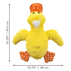KONG Comfort Duck Jumbo squeakers in body and beak entice active play