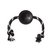 KONG Extreme ball with rope in black for large dogs, built to last.