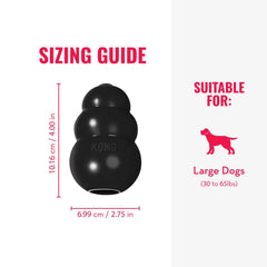 KONG Extreme hollow treat-dispensing design for enrichment.
