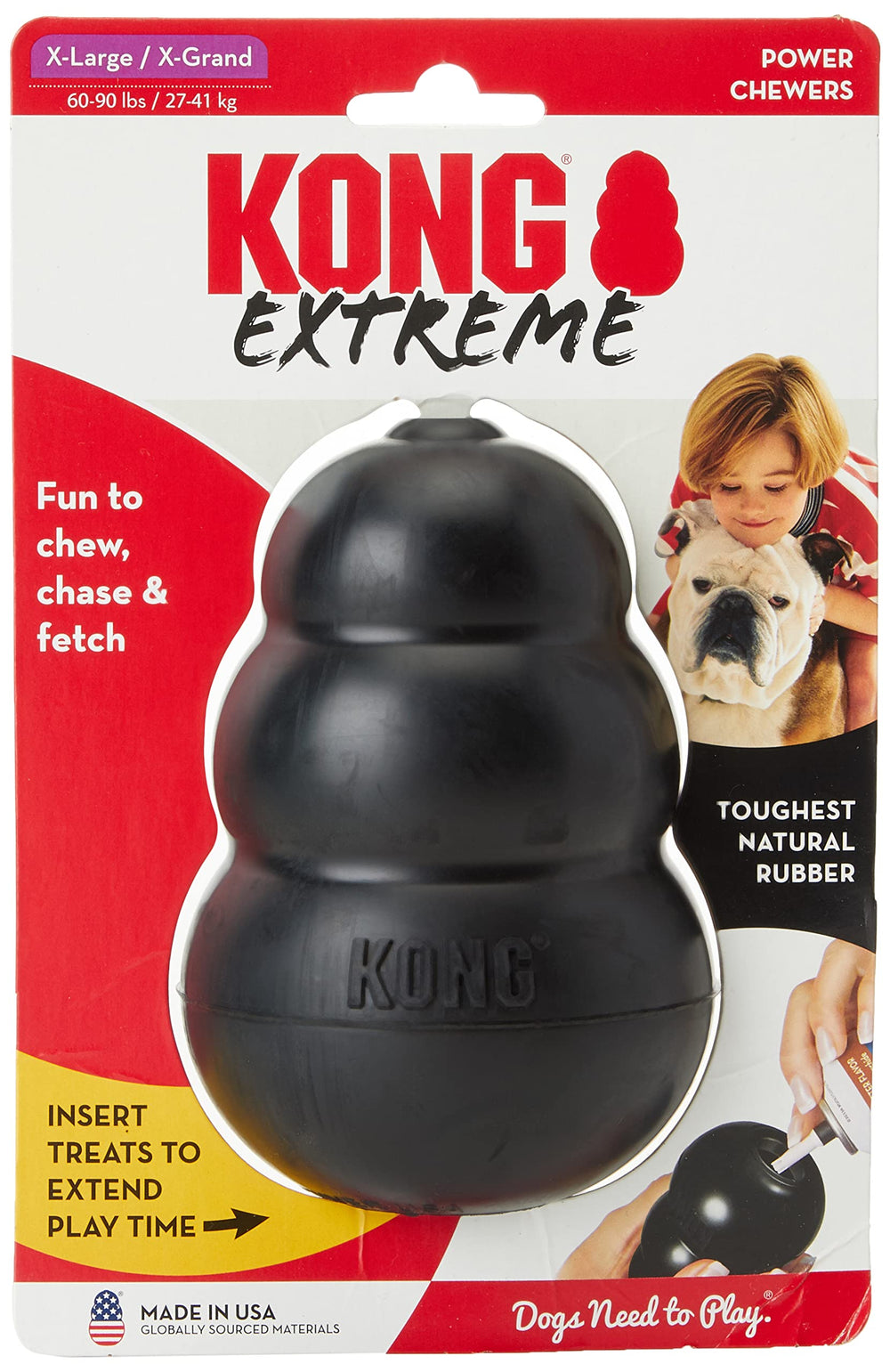 KONG Extreme X-Large 2-Pack front view toy for rugged chewing and play.