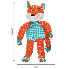 KONG Floppy Knots design reduces mess with minimal stuffing during play.