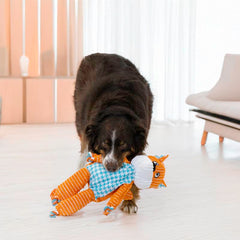 KONG Floppy Knots plush-squeaker boosts interactive play