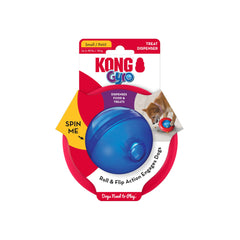 KONG Gyro interactive toy with rolling action for engaging treat play.