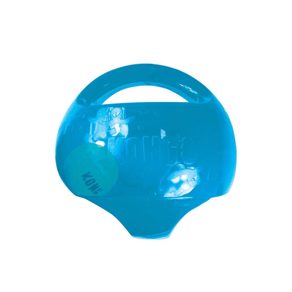 KONG Jumbler Ball random color for outdoor fetch with squeaky tennis ball