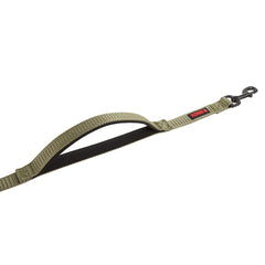 KONG padded neoprene handle provides a comfortable grip on long outings.