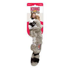 KONG Scrunch Knots Raccoon squeaks add delight during playtime
