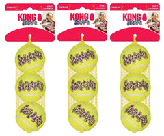KONG Squeakair ball toy designed for fetch with a squeaker.