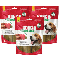 KONG Stuff'n Ziggies 3-pack small bundle for durable adult dog chewing