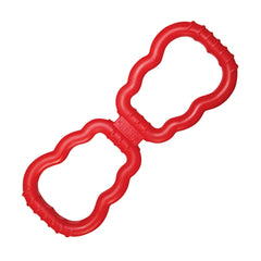 KONG Tug Toy in action with a dog encouraging interactive play.