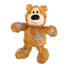 KONG Wild Knots Bears built-in squeaker fuels interactive fun during fetch
